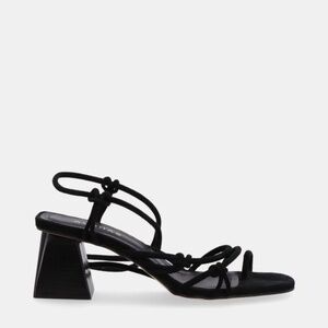 ALOHAS  GOLDIE - Black Heeled leather sandals